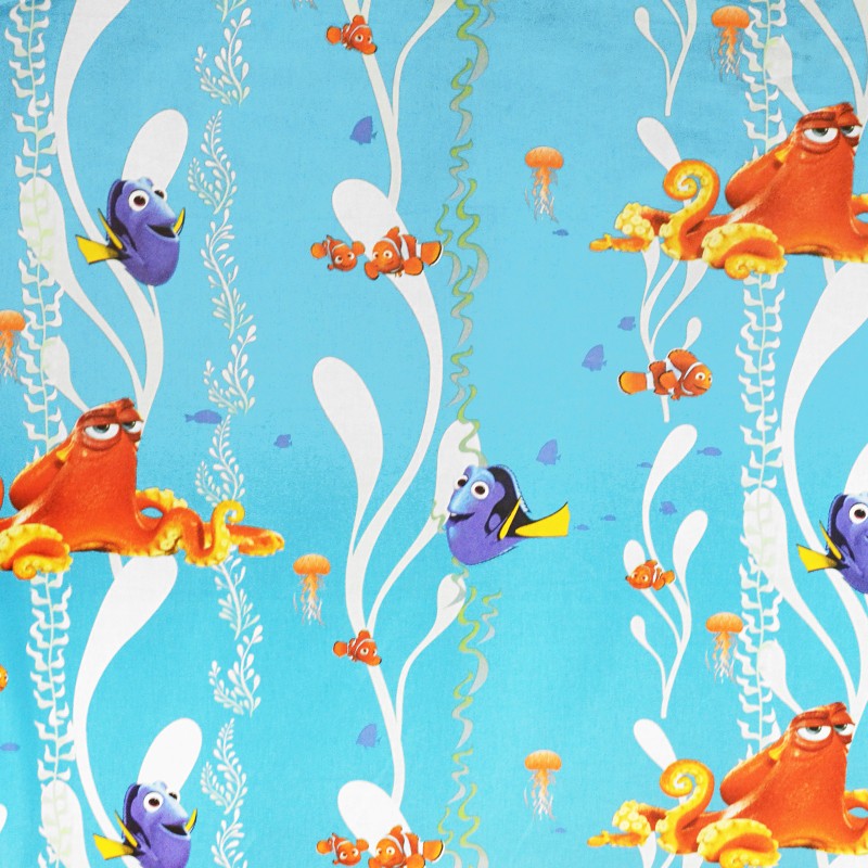 Popeline Nemo Turquoise - Ribes y Casals