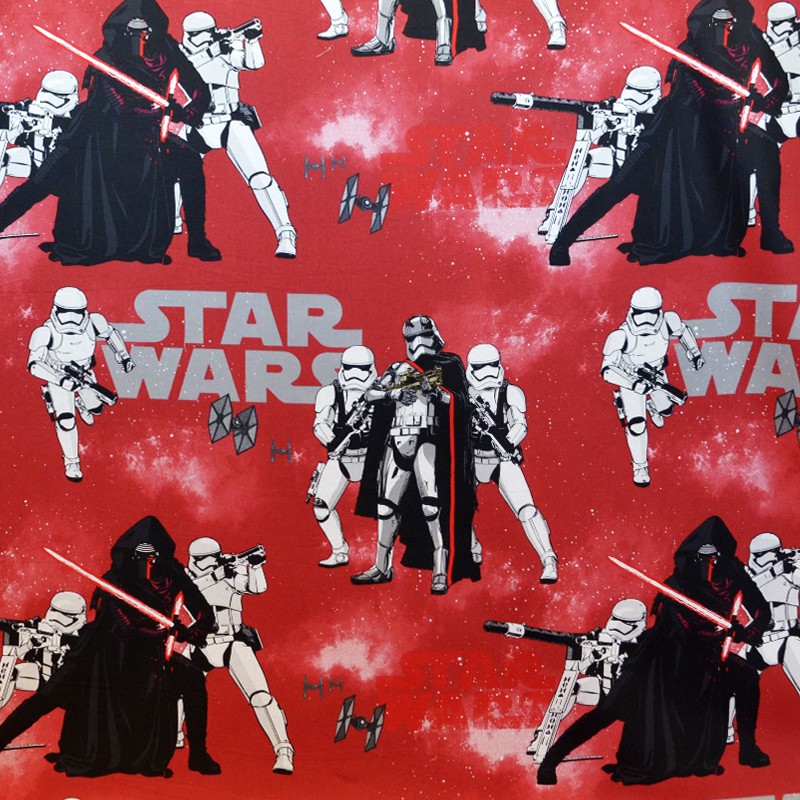 Popeline Star Wars Rouge - Ribes y Casals