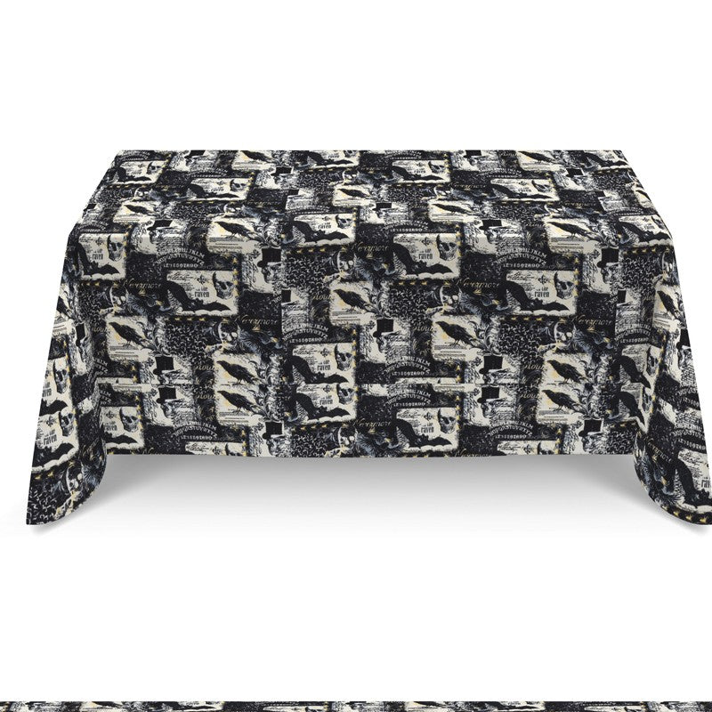 Tissu Popeline Terreur Noir - Ribes y Casals