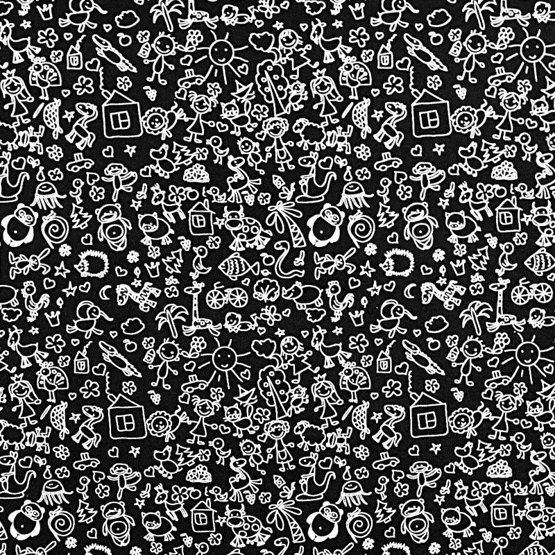 Jersey Coton Dessins Noir - Ribes y Casals