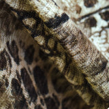 Jersey Tricot Reptile Marron - Ribes y Casals