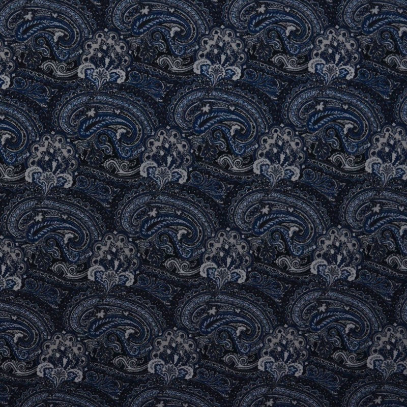 Tissu Jersey Cachemire Bleu - Ribes y Casals