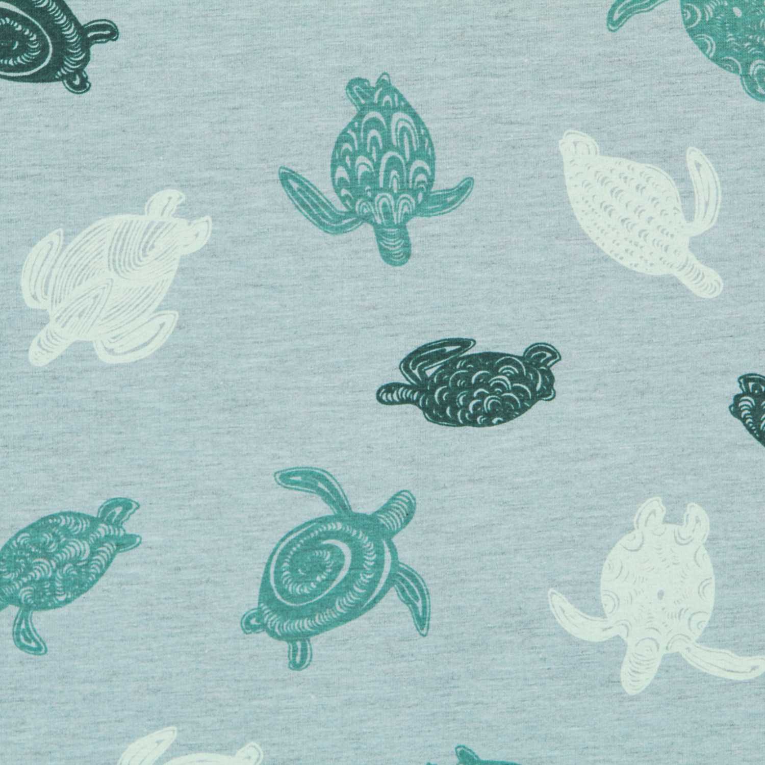 Tissu French Terry Canard Tortue - Ribes y Casals