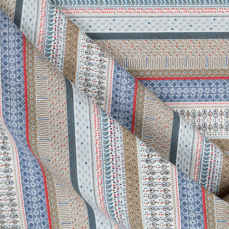 Tissu Maille Nordique Bleu - Ribes y Casals