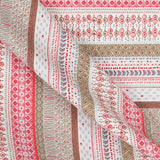 Tissu Maille Nordique Rouge - Ribes y Casals