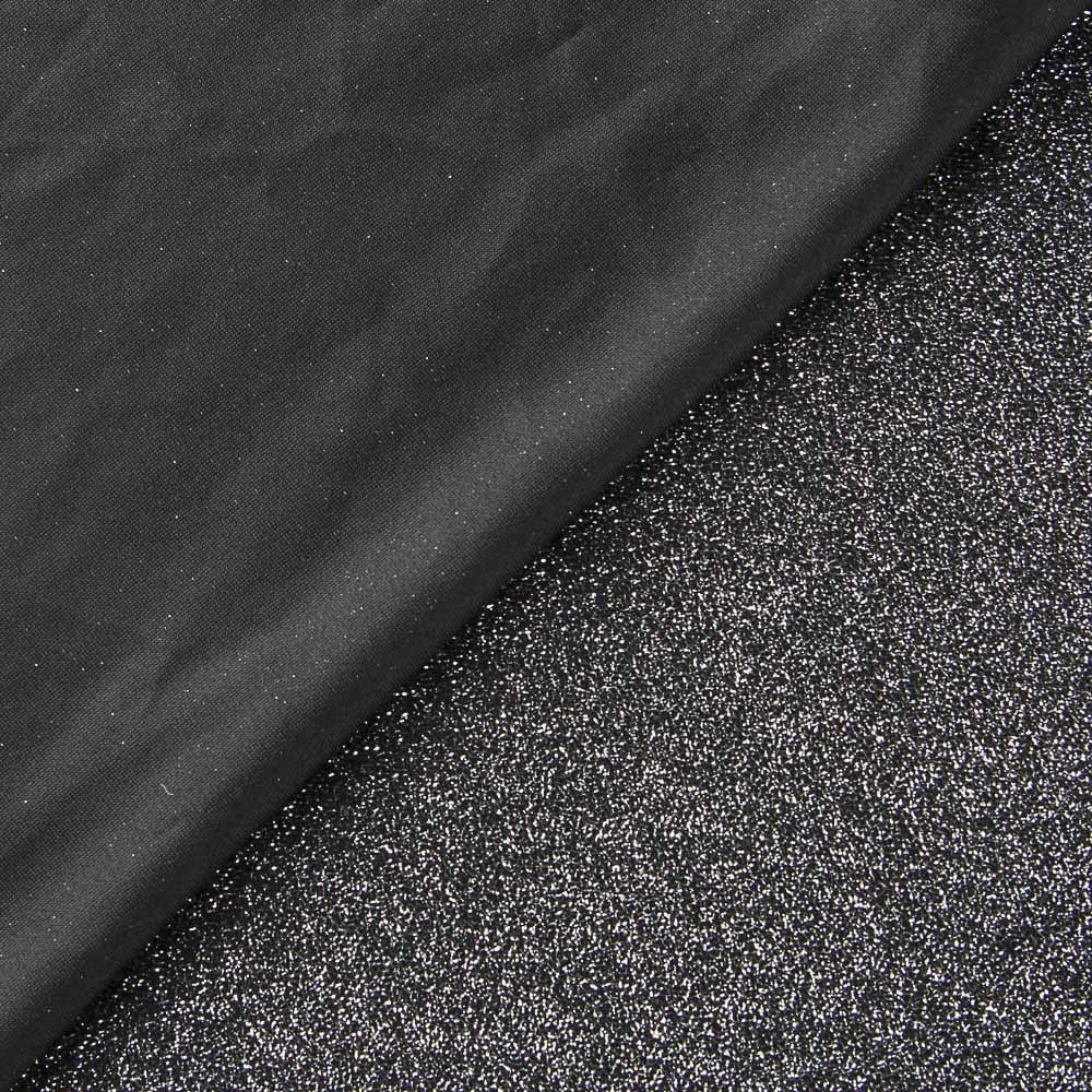 Jersey Lamé Argent Noir 165x145 Cm - Ribes y Casals