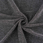 Jersey Lamé Argent Noir 165x145 Cm - Ribes y Casals