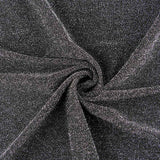 Jersey Lamé Argent Noir 165x145 Cm - Ribes y Casals