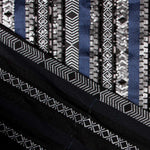 Tissu Lycra Paillettes Ethnique Bleu - Ribes y Casals