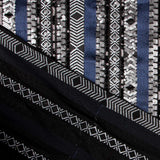 Tissu Lycra Paillettes Ethnique Bleu - Ribes y Casals