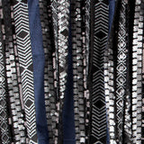 Tissu Lycra Paillettes Ethnique Bleu - Ribes y Casals