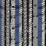 Tissu Lycra Paillettes Ethnique Bleu - Ribes y Casals