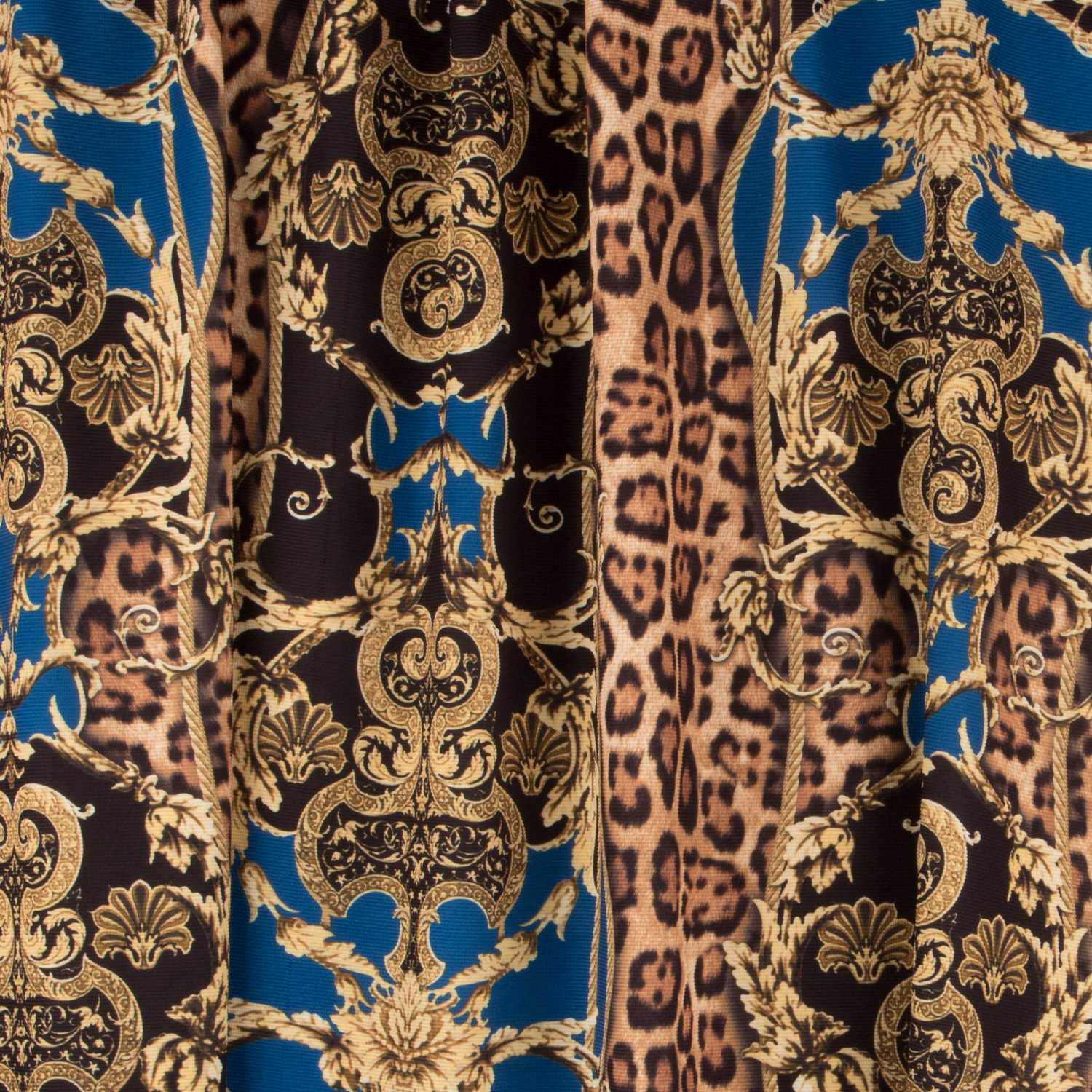 Maille Ottoman Léopard Winter Bleu - Ribes y Casals