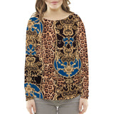 Maille Ottoman Léopard Winter Bleu - Ribes y Casals