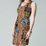 Maille Ottoman Léopard Winter Bleu - Ribes y Casals