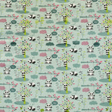 Tissu Maille Panda Vert d'Eau - Ribes y Casals