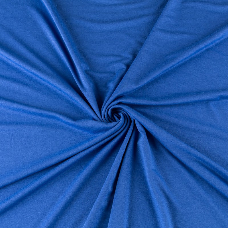 Tissu Jersey Viscose Bleu Victoria - Ribes y Casals