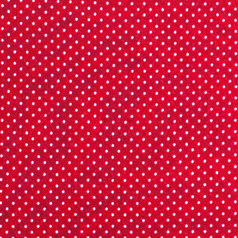 Jersey Viscose à Mini Pois Rouge - Ribes y Casals