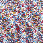 Tissu Jersey Viscose Mosaique Fleurs Bleu - Ribes y Casals