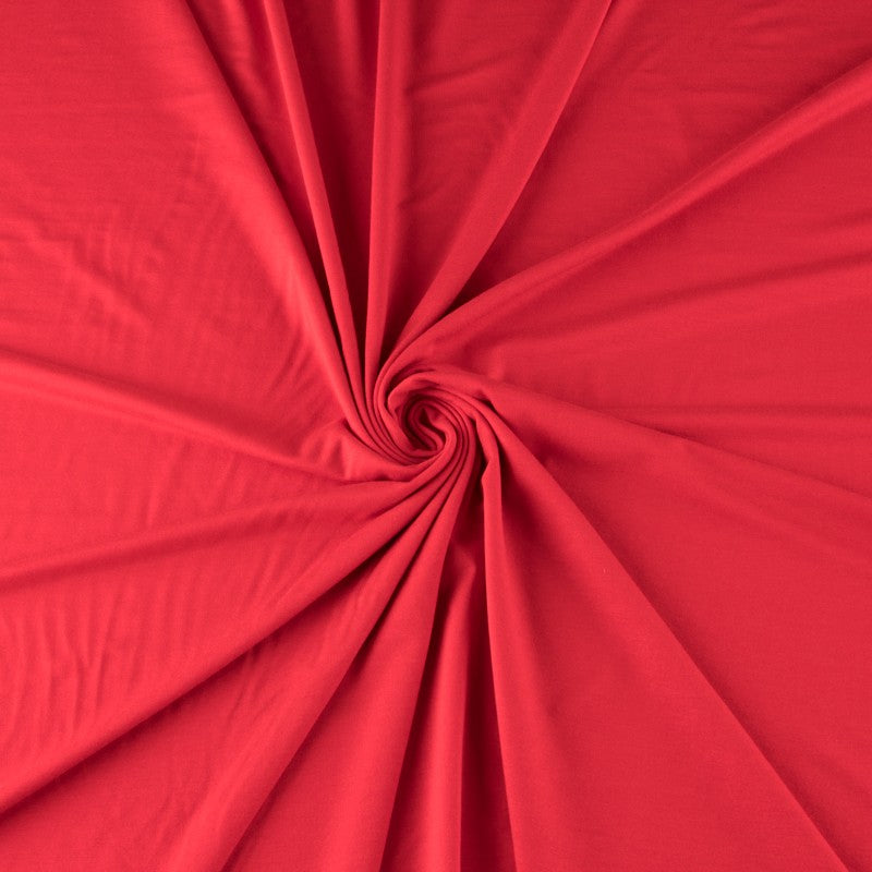 Tissu Jersey Viscose Rouge - Ribes y Casals