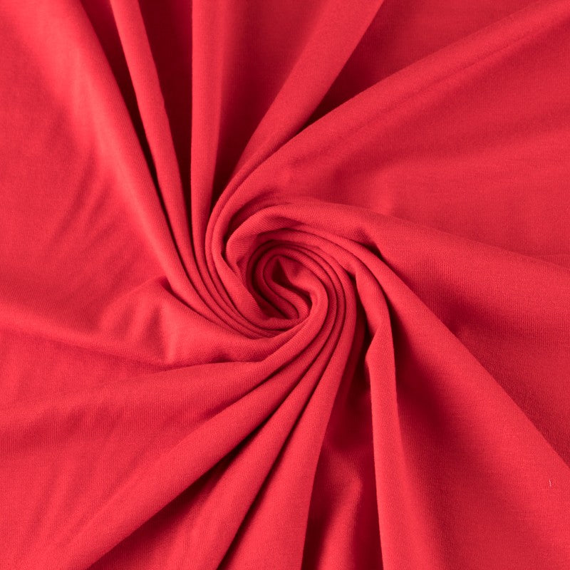 Tissu Jersey Viscose Rouge - Ribes y Casals