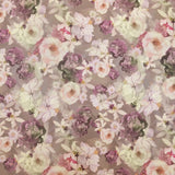 Toile Satinée Mikado Bouquet Lila - Ribes y Casals