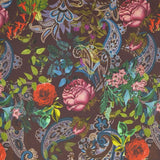 Toile Satinée Mikado Cachemire Bordeaux - Ribes y Casals