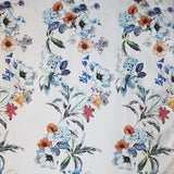 Tissu Satin Mikado Floral Orange - Ribes y Casals