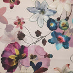 Tissu Satin Mikado Floral Ombres Violet - Ribes y Casals