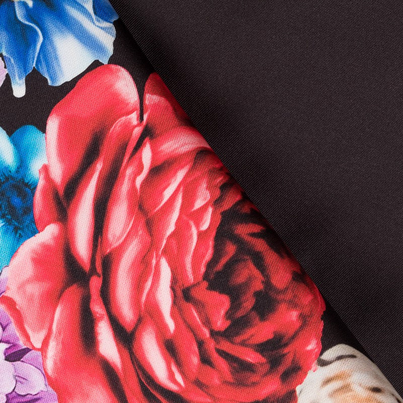 Satin Mikado Branche Noir - Ribes y Casals