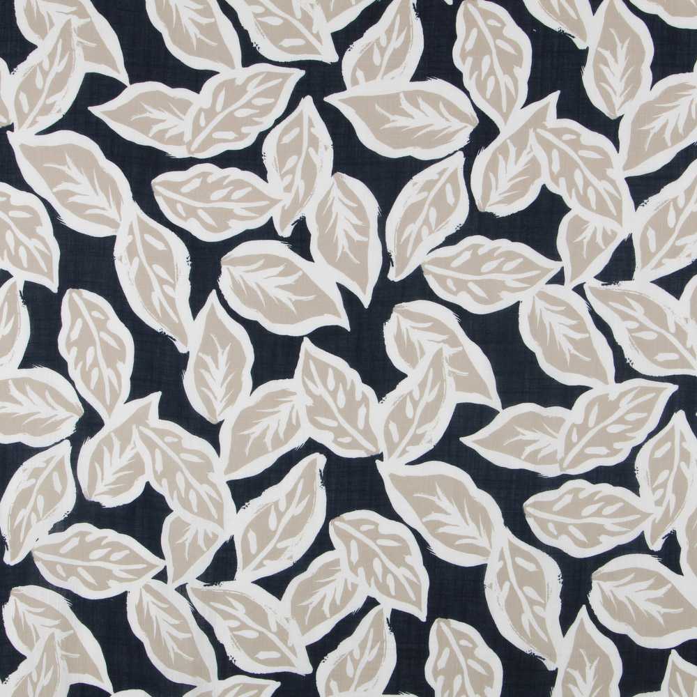 Tissu Rustique Feuilles Beige - Ribes y Casals