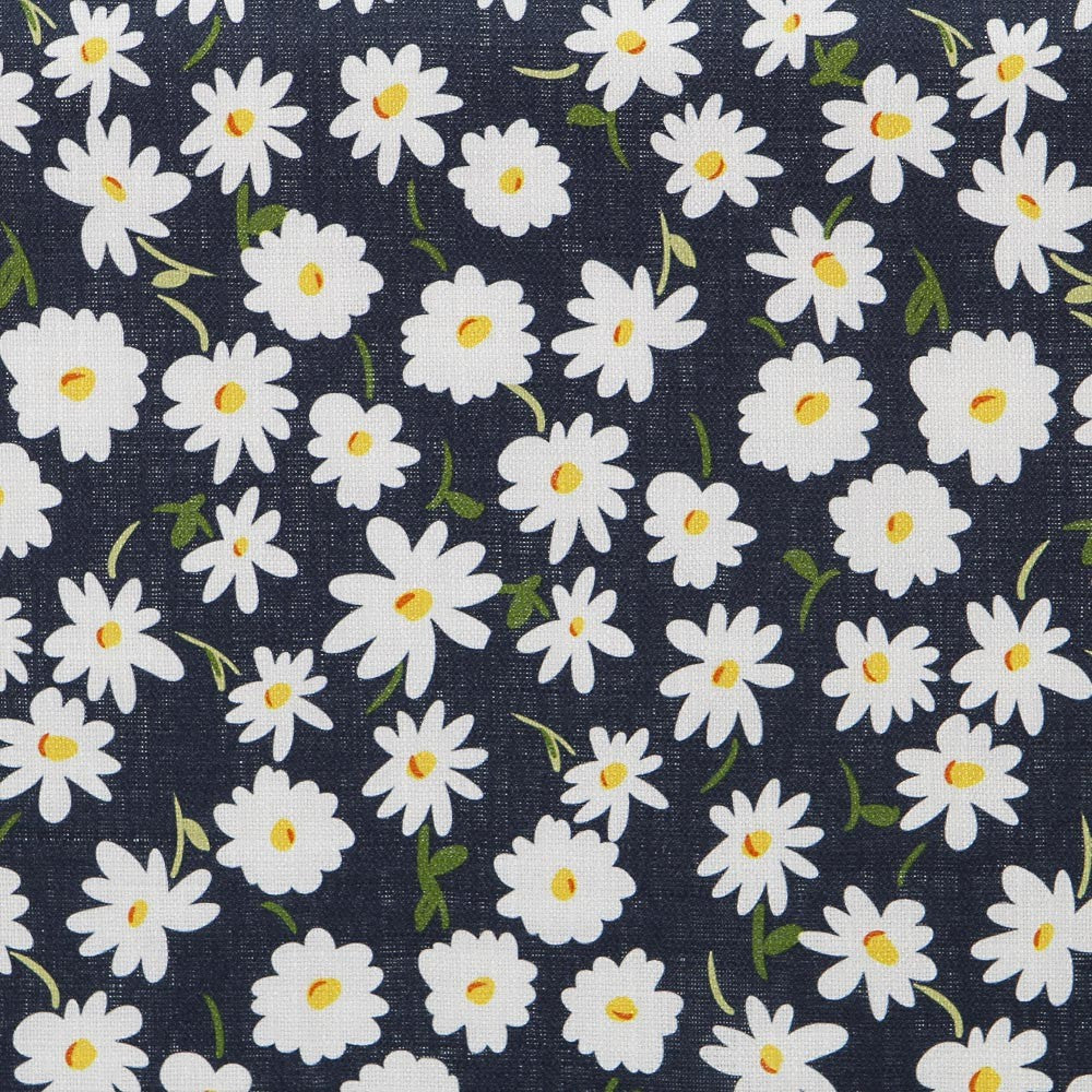 Tissu Rustique Marguerites Bleu Foncé - Ribes y Casals