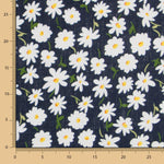 Tissu Rustique Marguerites Bleu Foncé - Ribes y Casals