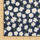 Tissu Rustique Marguerites Bleu Foncé - Ribes y Casals