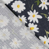 Tissu Rustique Marguerites Bleu Foncé - Ribes y Casals