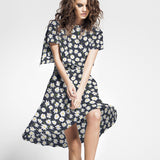 Tissu Rustique Marguerites Bleu Foncé - Ribes y Casals