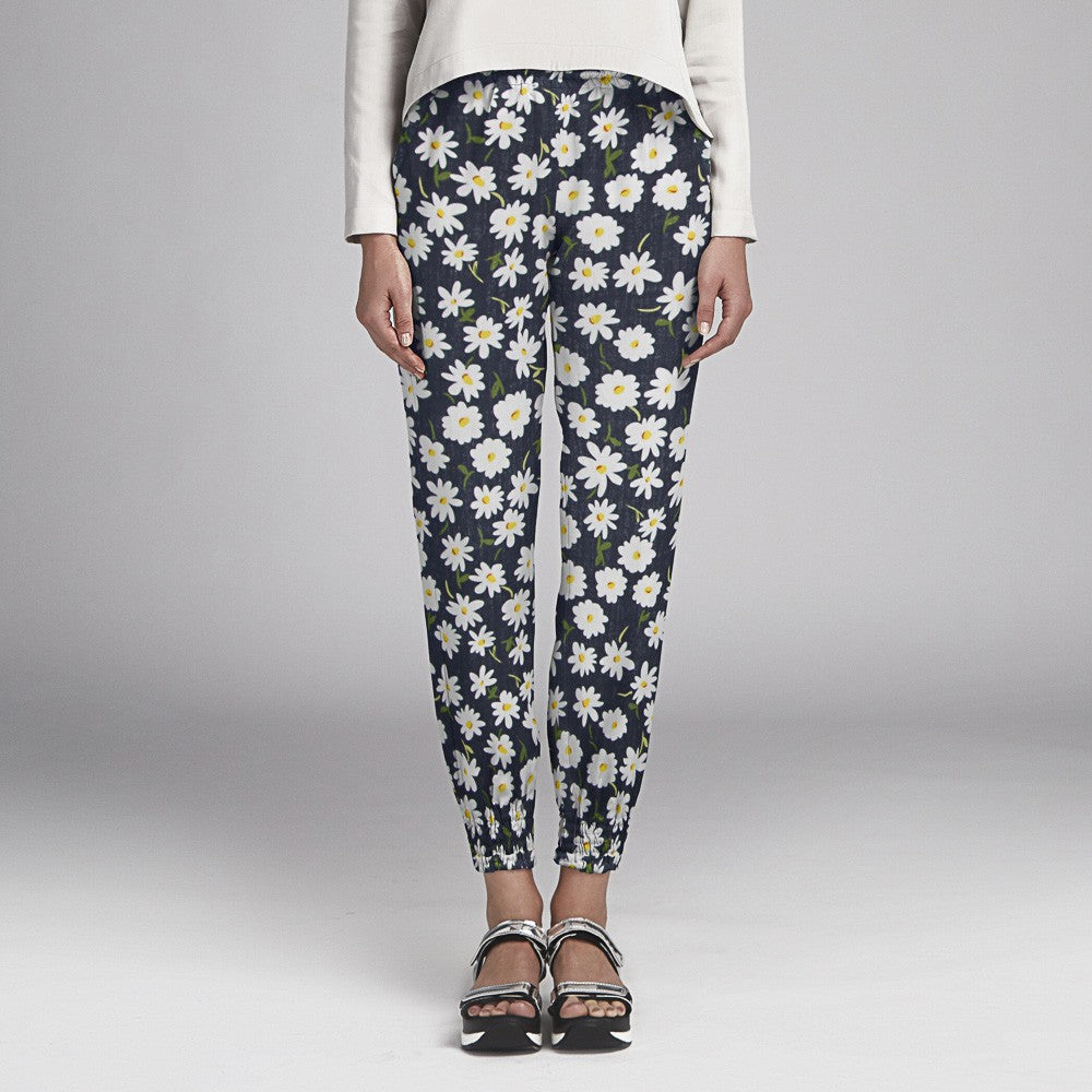 Tissu Rustique Marguerites Bleu Foncé - Ribes y Casals