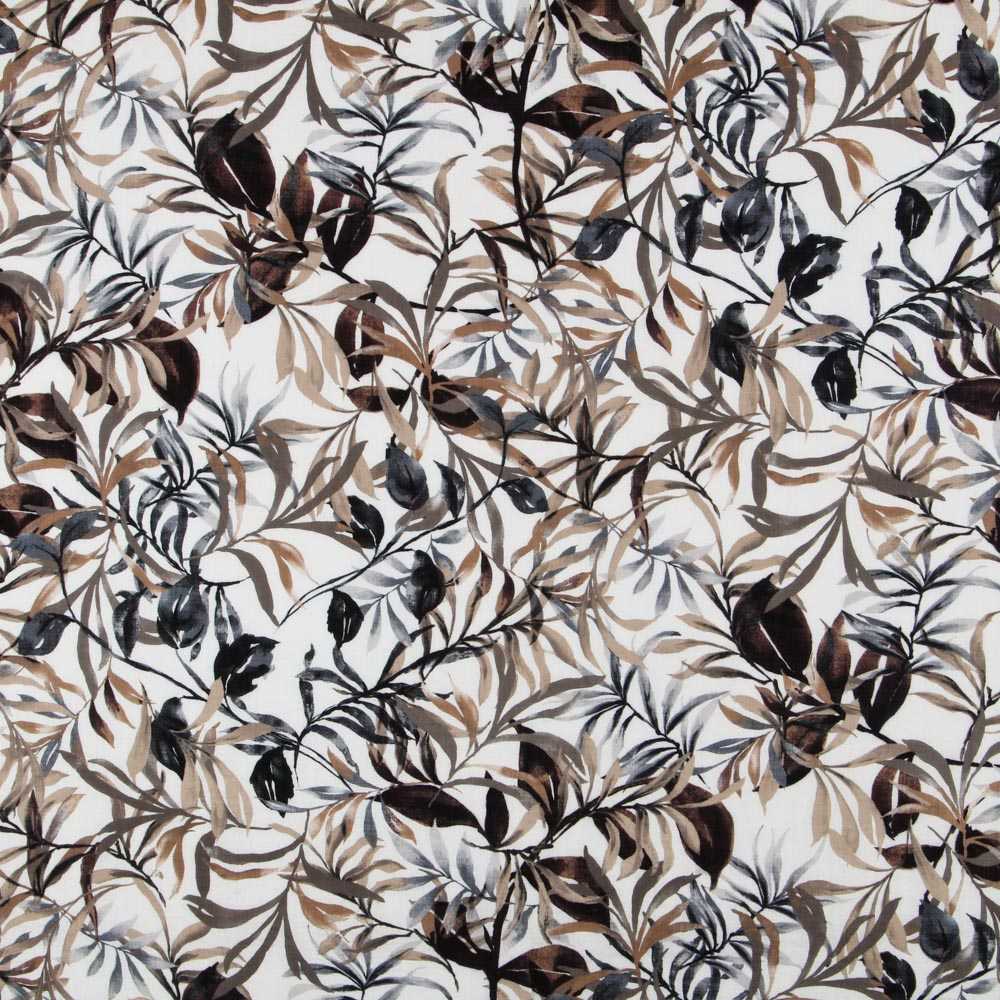 Tissu Rustique Tropic Marron - Ribes y Casals