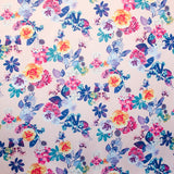 Satin Fleur Fond Noir - Ribes y Casals