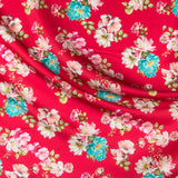 Tissu Satin Cretonne Rouge - Ribes y Casals