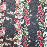 Satin Fleur Baroque Noir - Ribes y Casals