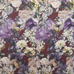 Satin Fleur Crétonne Grenat - Ribes y Casals