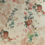 Satin Mat Fleur Fond Sable - Ribes y Casals