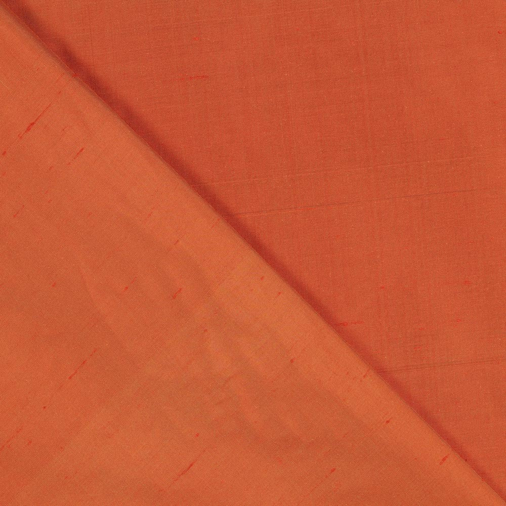 Tissu Coupon Soie Sauvage Orange 160x135 Cm - Ribes y Casals