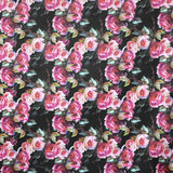 Rustique Satiné Floral Fond Noir - Ribes y Casals