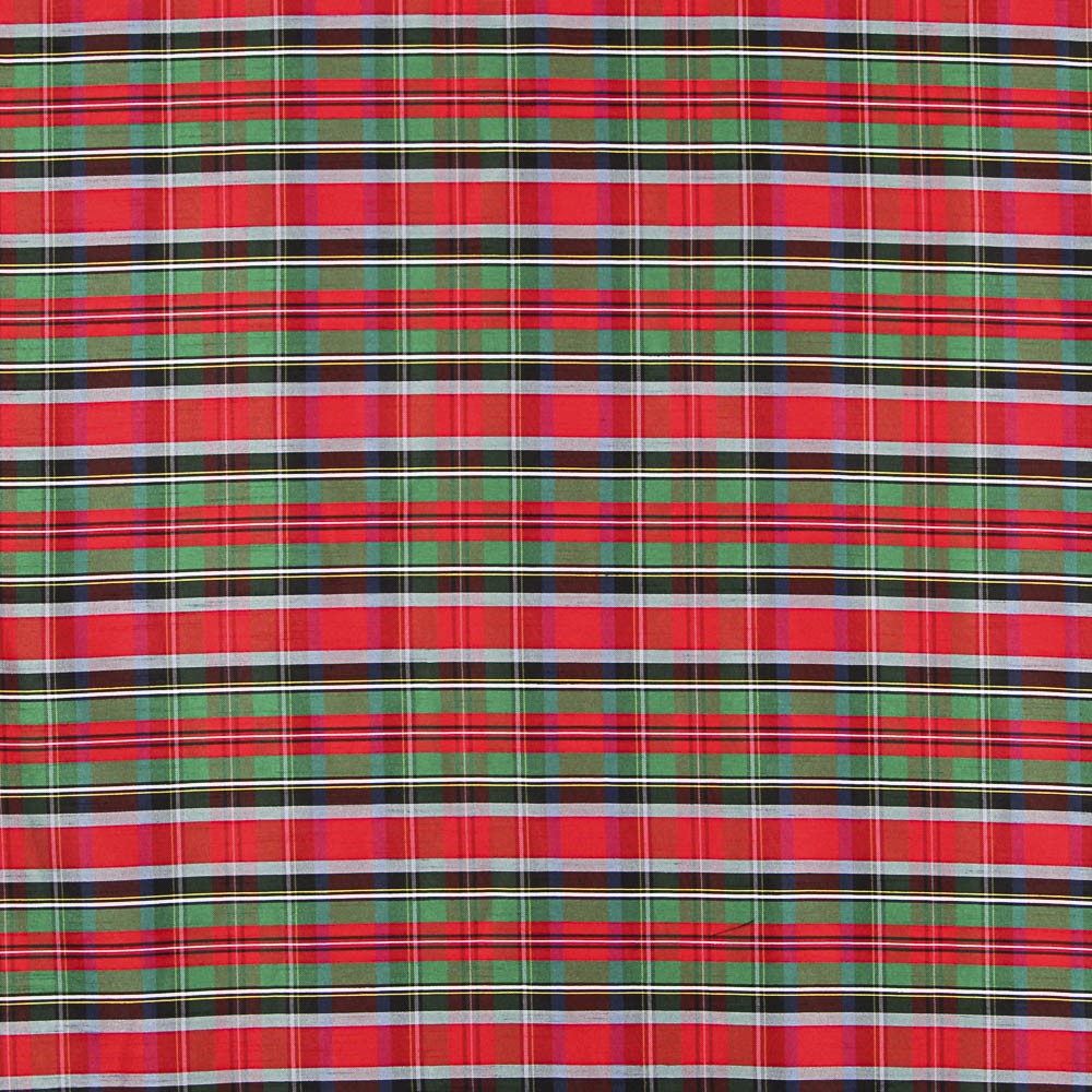 Tissu Polyester Shantung Rouge Bleu - Ribes y Casals