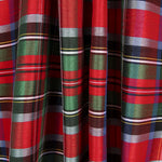 Tissu Polyester Shantung Rouge Bleu - Ribes y Casals