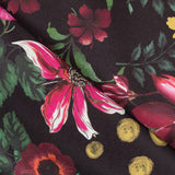 Tissu Stretch Fleurs Sauvages Noir - Ribes y Casals