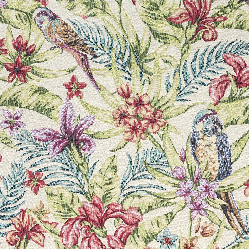 Tissu Tapisserie Fleur Vintage Écru - Ribes y Casals