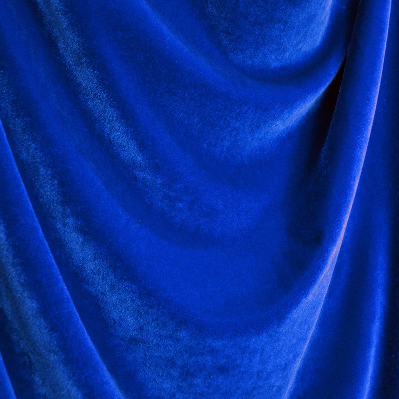 Tissu Velours Élastique Bleu Éléctrique - Ribes y Casals